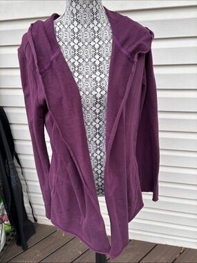 Lucky Brand Ladies Hooded Open Cardigan Kimono Boho Jacket-L